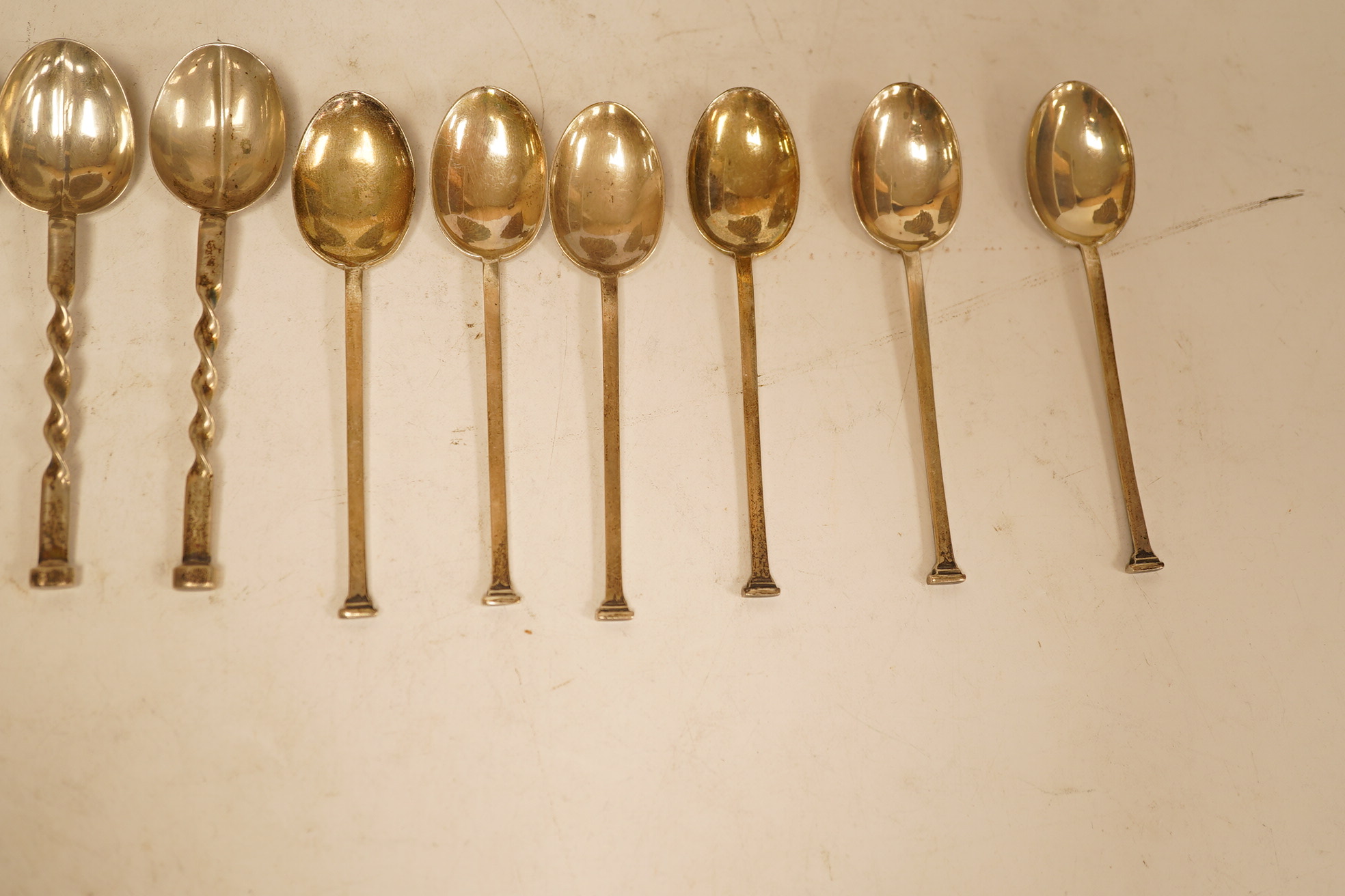 A pair of silver-plated shell sweetmeat dishes, 13cm